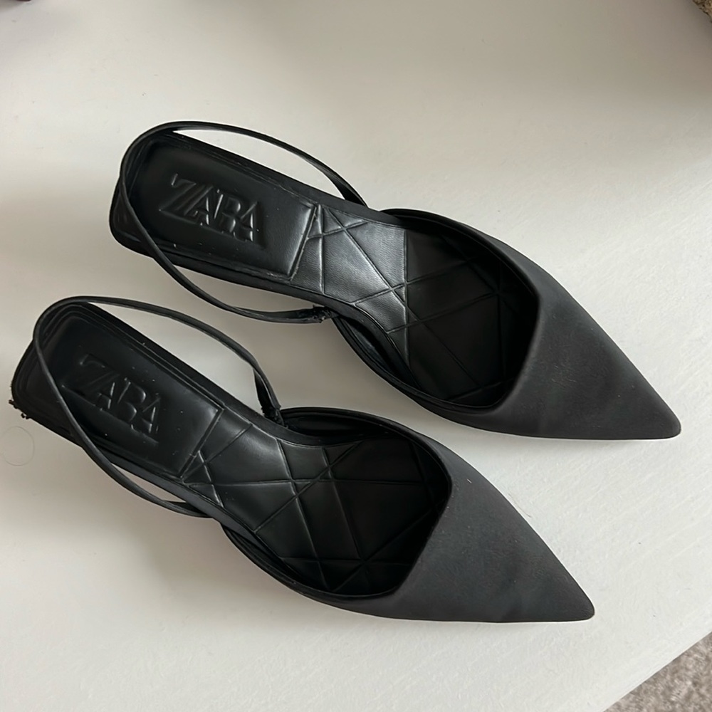 ZARA kitten heels 7-7.5